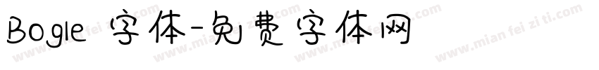 Bogle 字体字体转换
